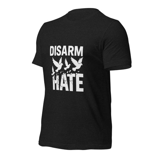 Disarm Hate peace and anti-hate graphic unisex T-shirt