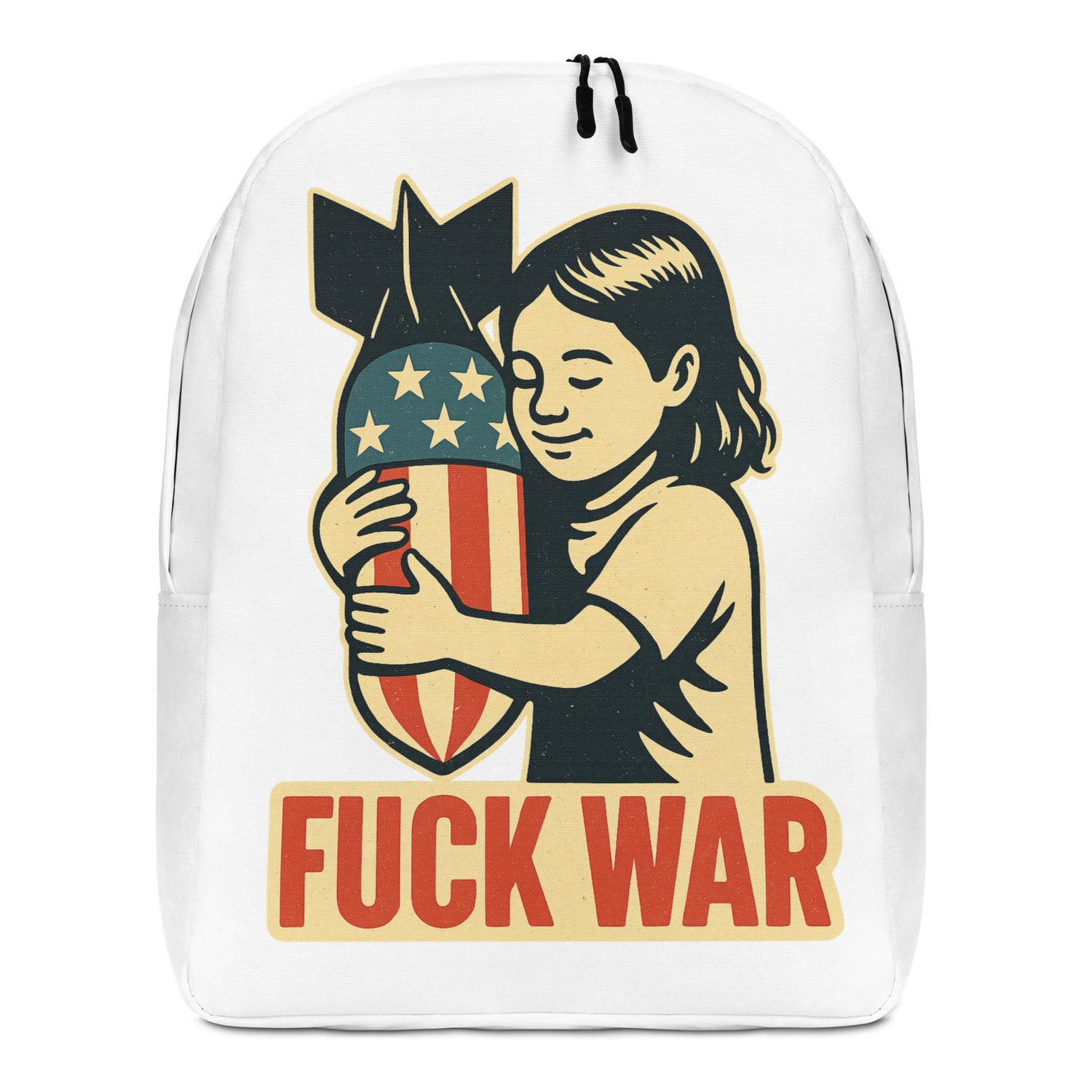 F%&K War anti-war minimalist backpack